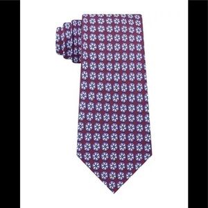 NWT Tommy Hilfiger Snowflake Neat Silk Twill Tie